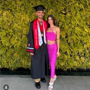 SHEIN Purple Maxi Skirt Set